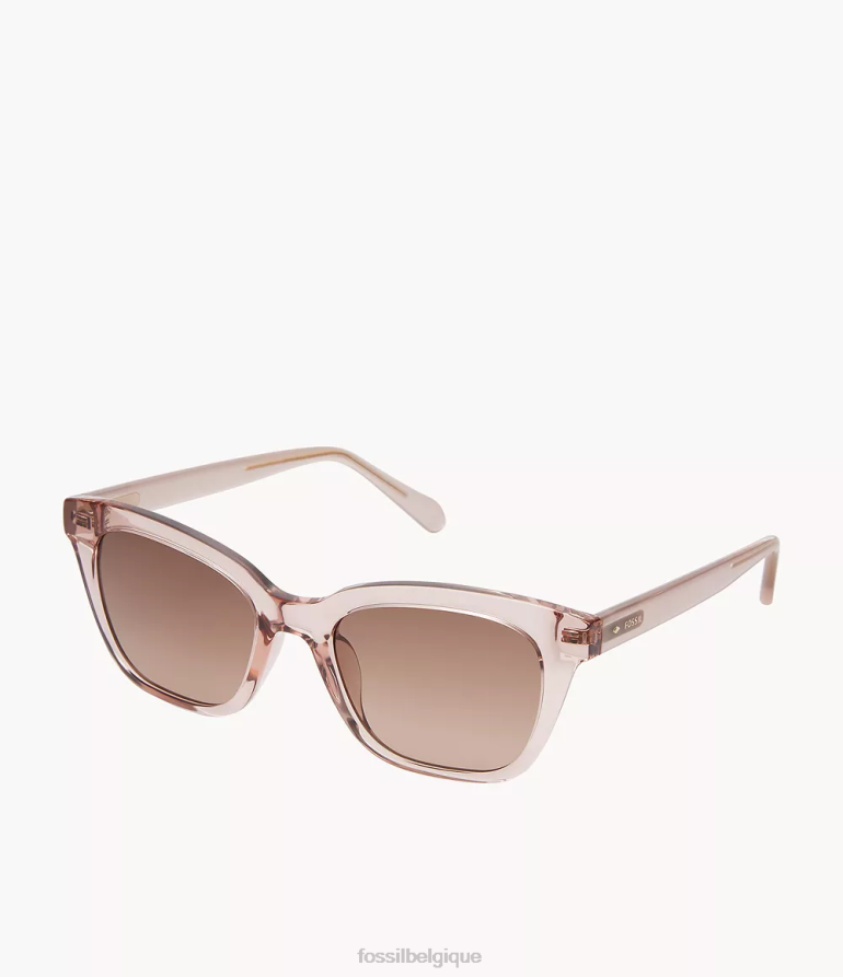 Fossil accessoire femmes lunettes de soleil carrées britteny brun 8V46041962