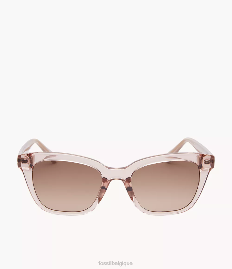 Fossil accessoire femmes lunettes de soleil carrées britteny brun 8V46041962