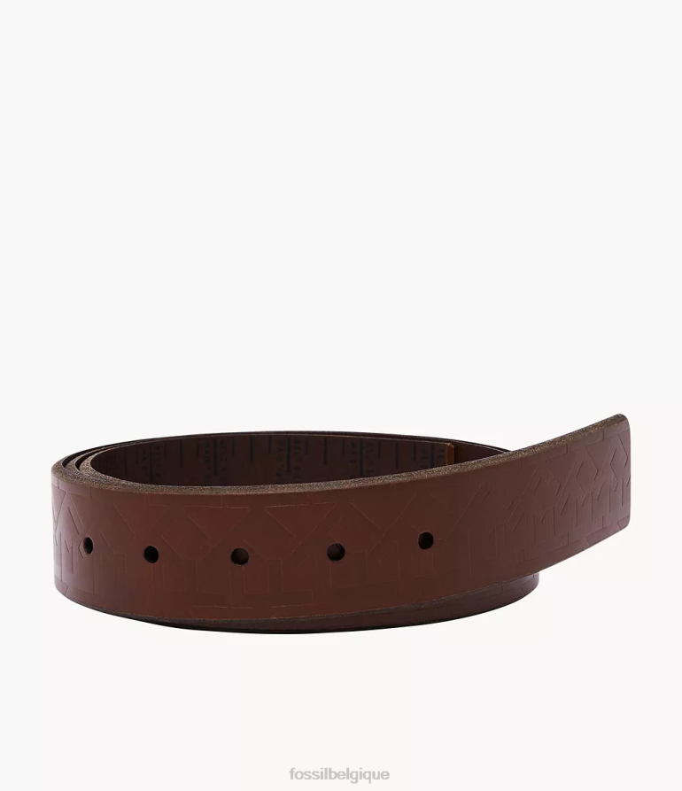 Fossil accessoire Hommes sangle de ceinture découpée sur mesure brun 8V46042061