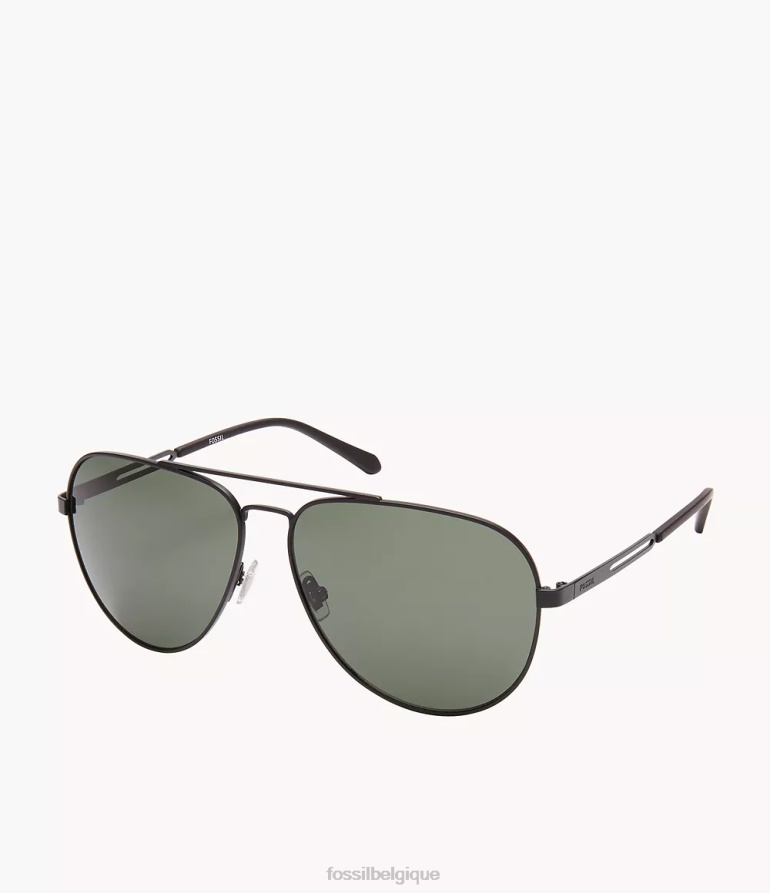 Fossil accessoire Hommes lunettes de soleil aviateur benedict vert 8V46042035