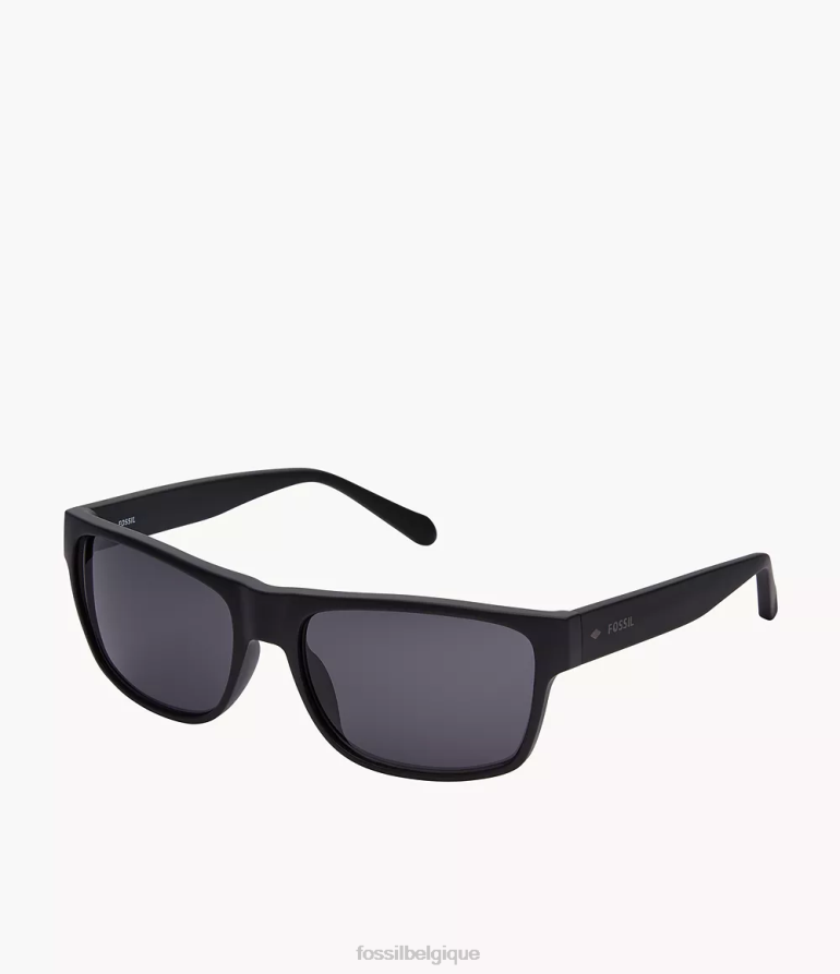 Fossil accessoire Hommes lunettes de soleil rectangulaires burke noir 8V46042057