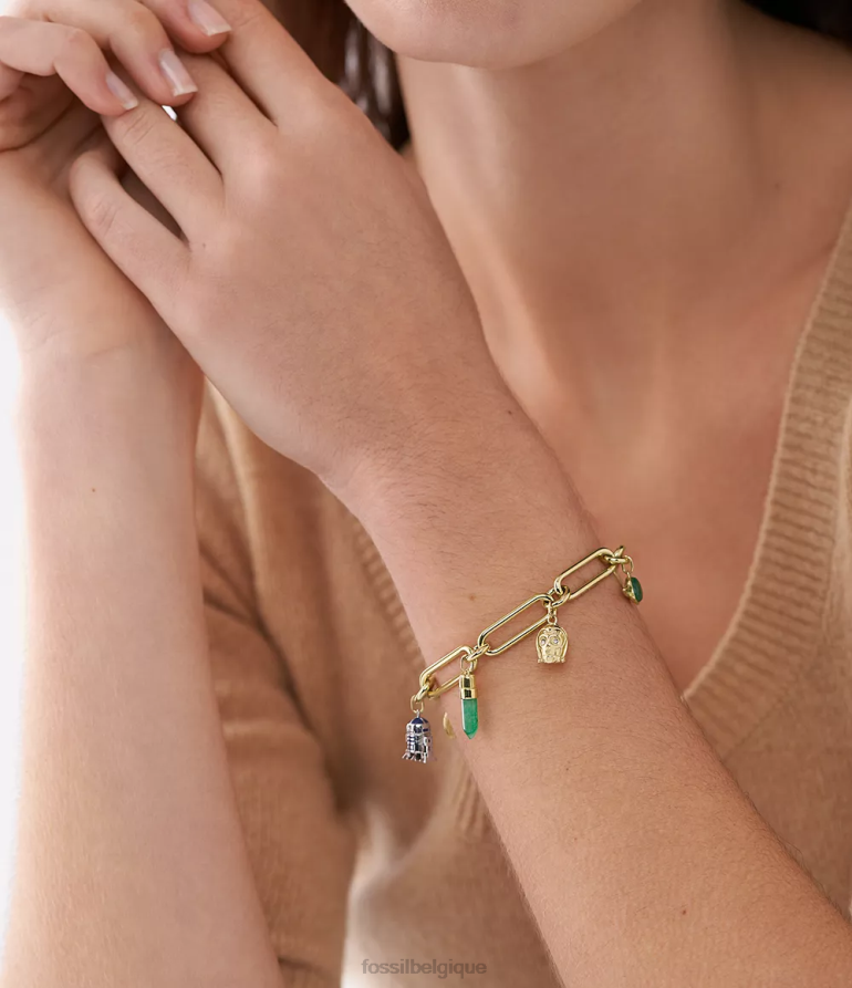 Fossil bijoux femmes bracelet à breloques star wars opale/acenturine verte/émail bleu 8V4604962
