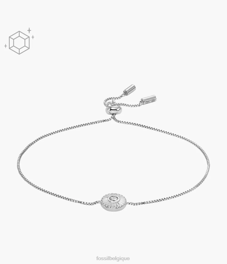 Fossil bijoux femmes bracelet chaîne cercle texture sterling argent 8V46041028