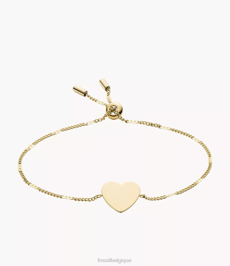 Fossil bijoux femmes bracelet chaîne en acier inoxydable draw ton d'or 8V46041006