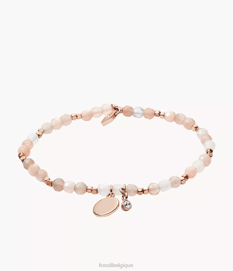 Fossil bijoux femmes bracelet pierre de lune de géorgie beige 8V46041007