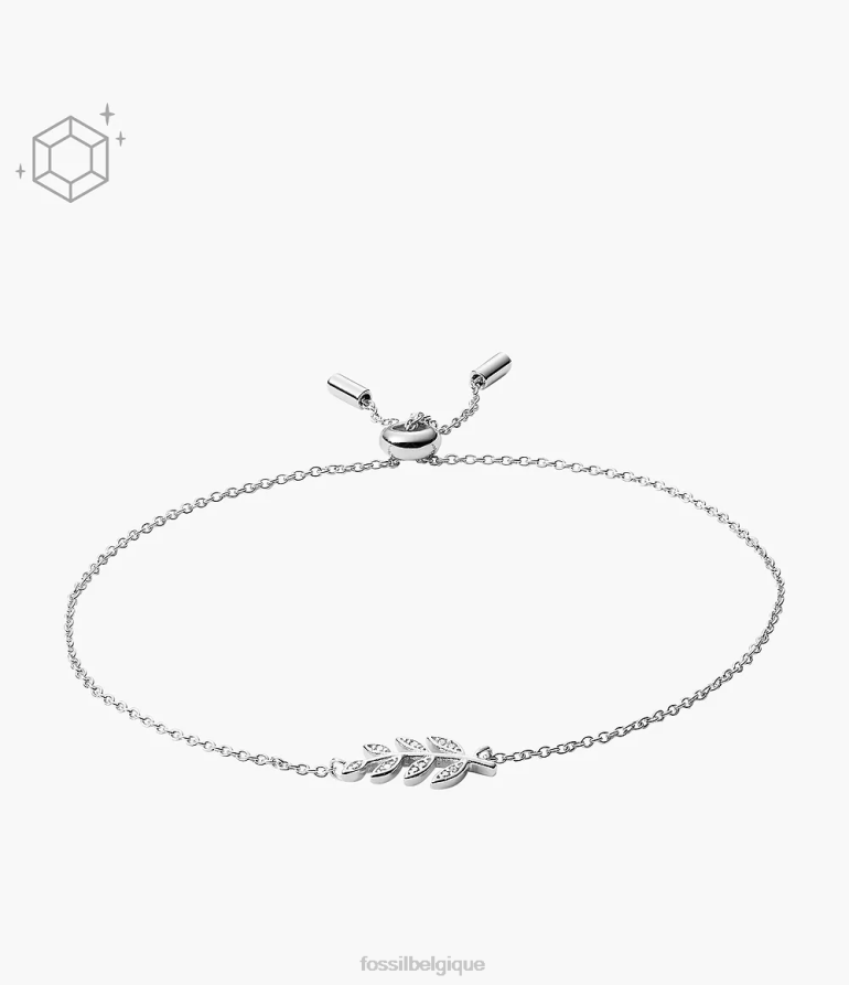 Fossil bijoux femmes bracelet sterling branche d’olivier elliott argent 8V46041022