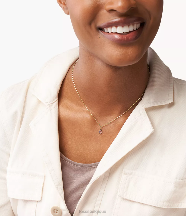 Fossil bijoux femmes corra oh si charmant charme de pierre de naissance de juin ton violet 8V46041185