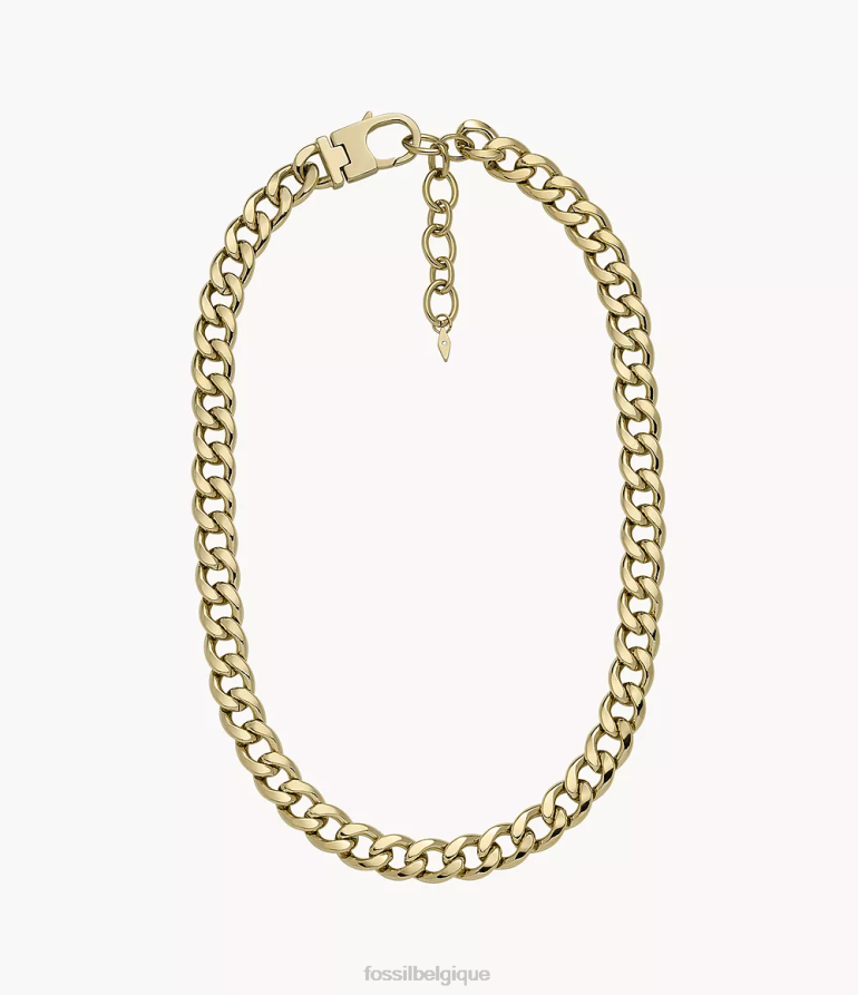 Fossil bijoux femmes collier chaîne en acier inoxydable tout empilé ton d'or 8V4604937