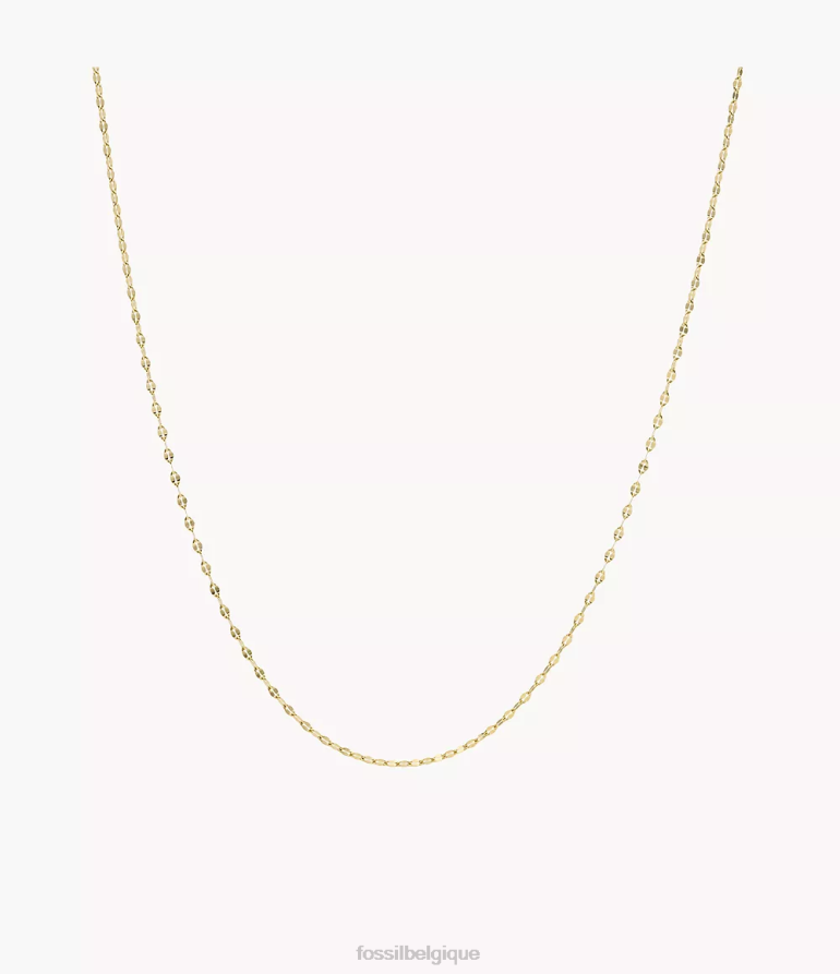Fossil bijoux femmes corra oh si charmant collier chaîne en acier inoxydable ton d'or 8V4604933