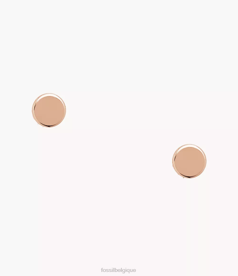 Fossil bijoux femmes boucle d'oreille ronde en acier inoxydable Sadie ton doré rose 8V46041054