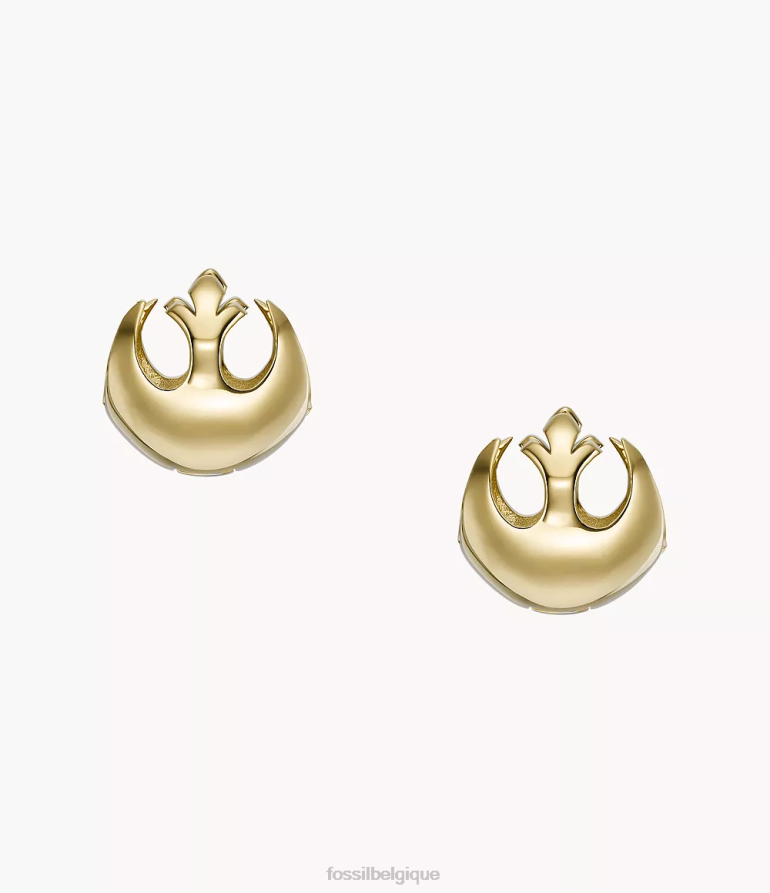 Fossil bijoux femmes boucles d'oreilles créoles en acier inoxydable de résistance Star Wars ton d'or 8V46041048