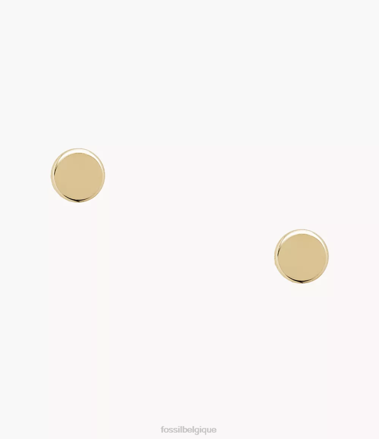 Fossil bijoux femmes boucles d'oreilles à tige en acier inoxydable toutes empilées ton d'or 8V46041035