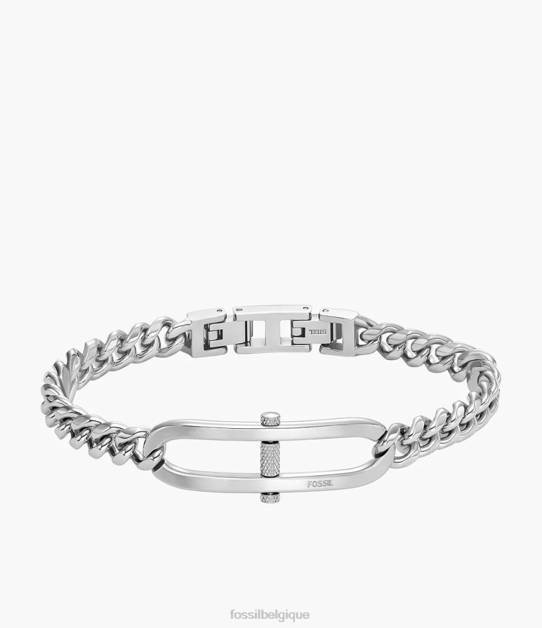 Fossil bijoux Hommes bracelet chaîne en acier inoxydable Heritage D-Link argenté 8V46041875