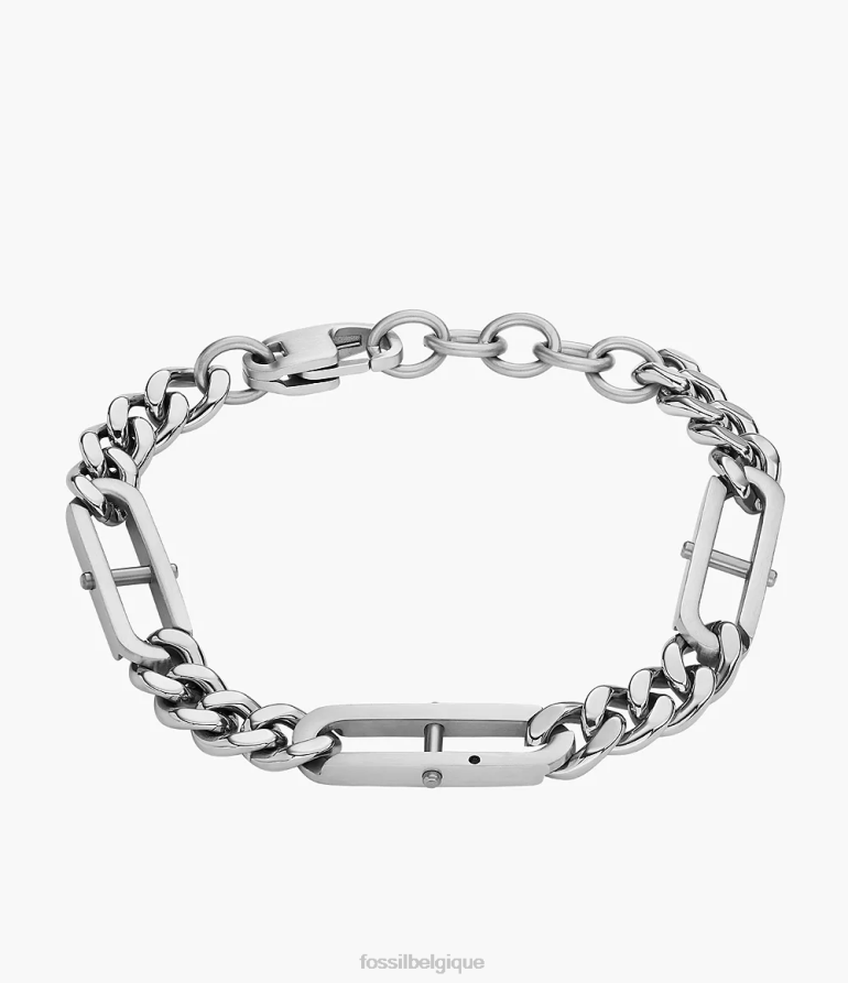 Fossil bijoux Hommes bracelet chaîne en acier inoxydable Heritage D-Link argenté 8V46041898