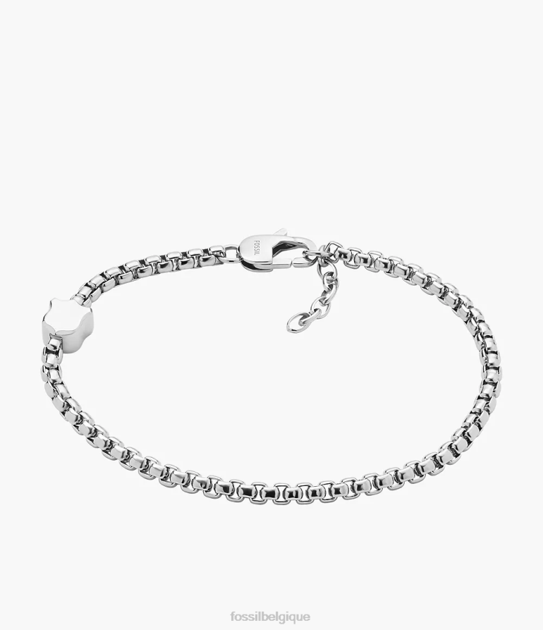 Fossil bijoux Hommes bracelet chaîne en acier inoxydable Heritage Shield argenté 8V46041896