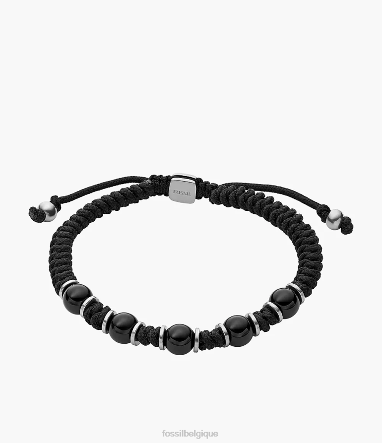 Fossil bijoux Hommes bracelet en perles d'onyx noir 8V46041867