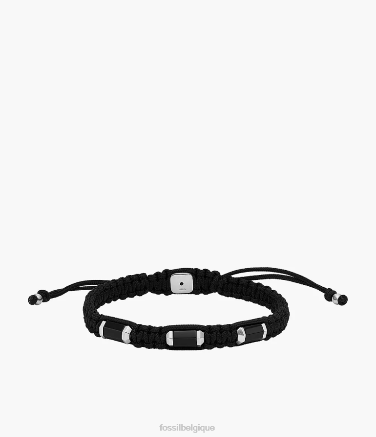 Fossil bijoux Hommes bracelet en perles d'onyx noir 8V46041889
