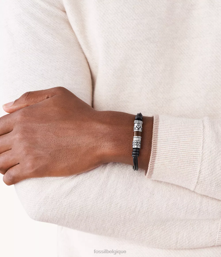 Fossil bijoux Hommes bracelet rondelle argent 8V46041872