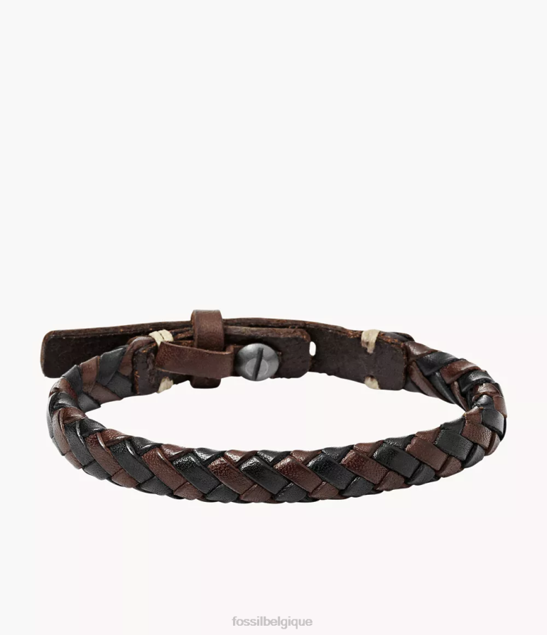Fossil bijoux Hommes bracelet tressé marron et noir 8V46041855
