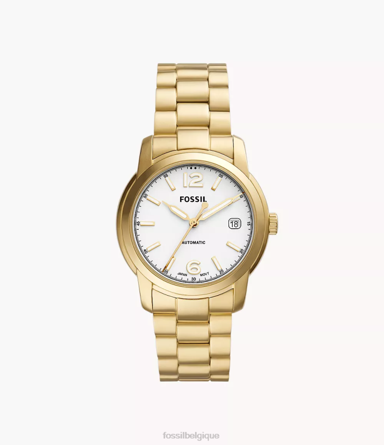 Fossil montre femmes montre automatique en acier inoxydable Heritage ton d'or 8V460467
