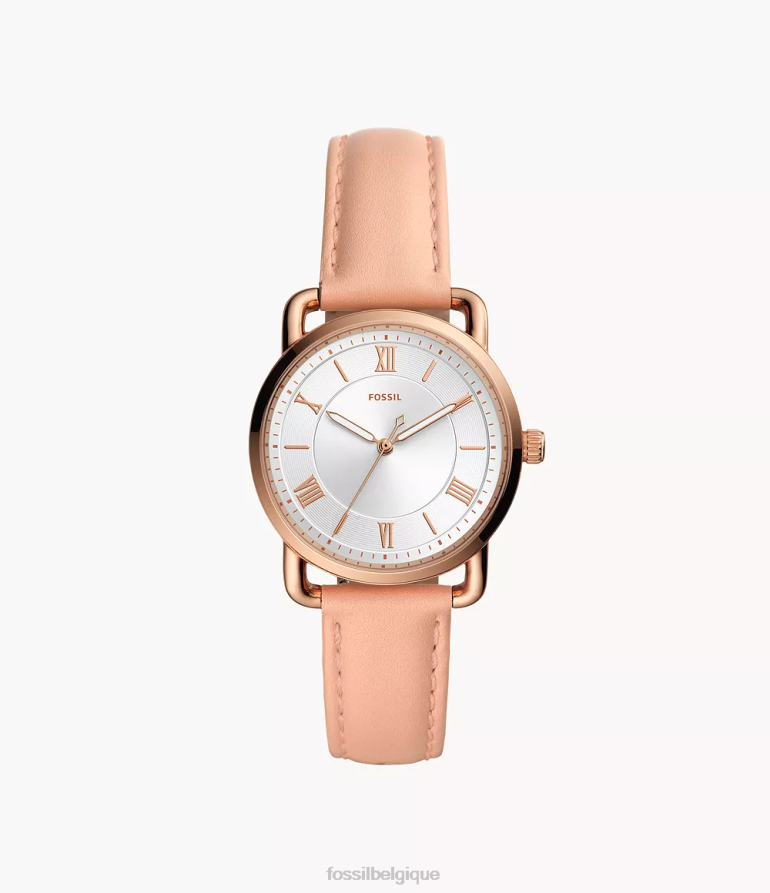 Fossil montre femmes montre en cuir à trois aiguilles Copeland nu 8V4604108