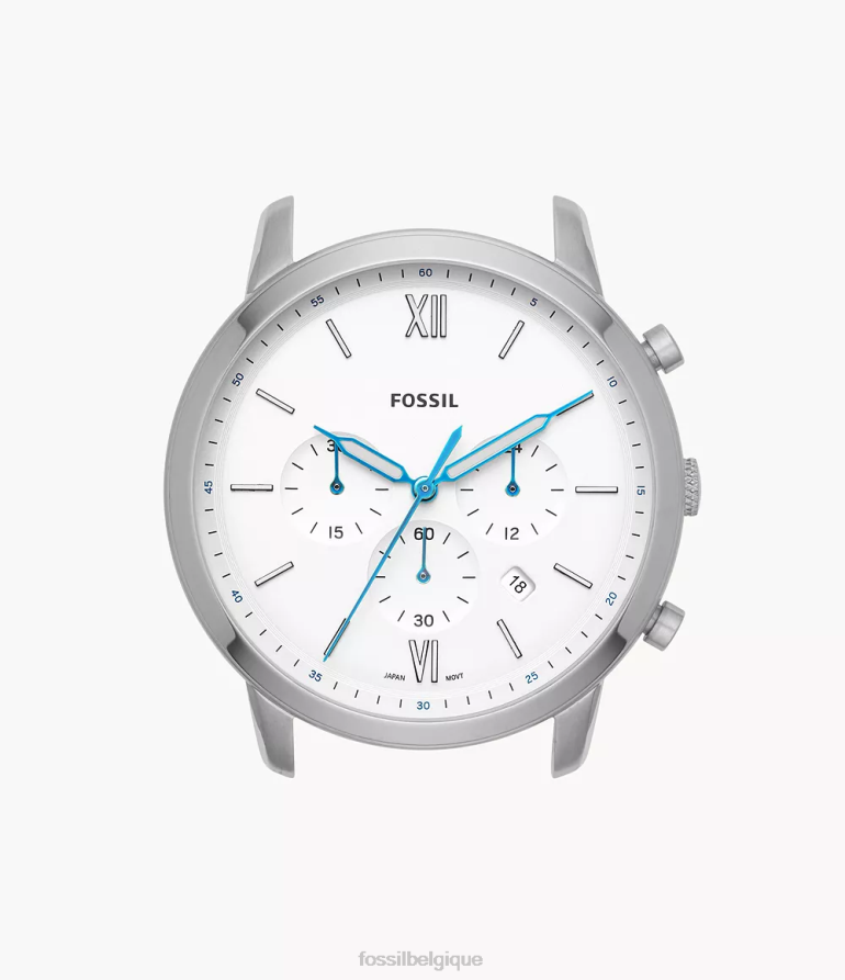 Fossil accessoire Hommes boîtier de montre en acier inoxydable chronographe neutre blanc 8V46042034