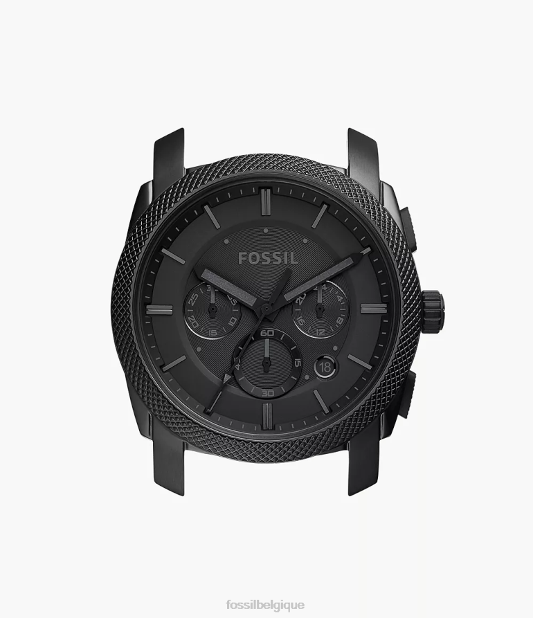Fossil accessoire Hommes boîtier en acier inoxydable chronographe machine noir 8V46042069
