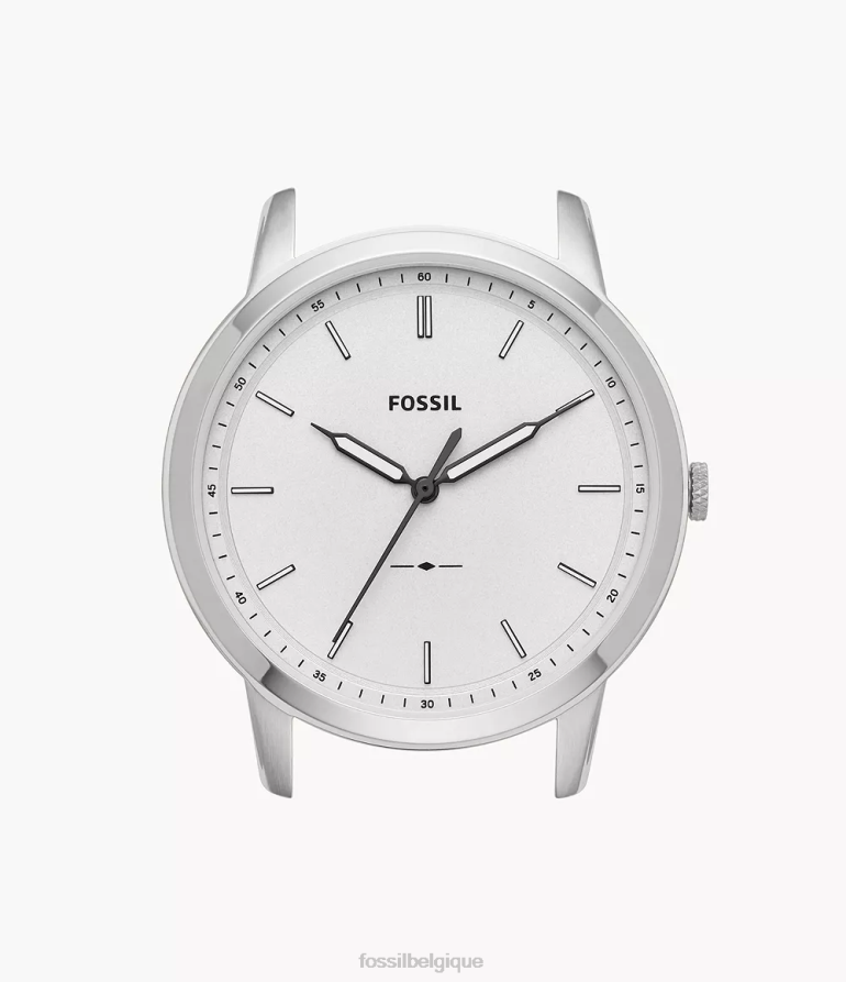Fossil accessoire Hommes le boîtier de montre minimaliste à trois aiguilles blanc 8V46042028