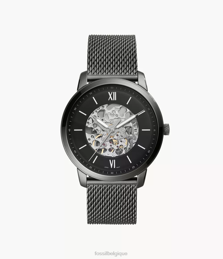 Fossil montre Hommes montre neutre automatique en acier inoxydable fumée 8V46041358
