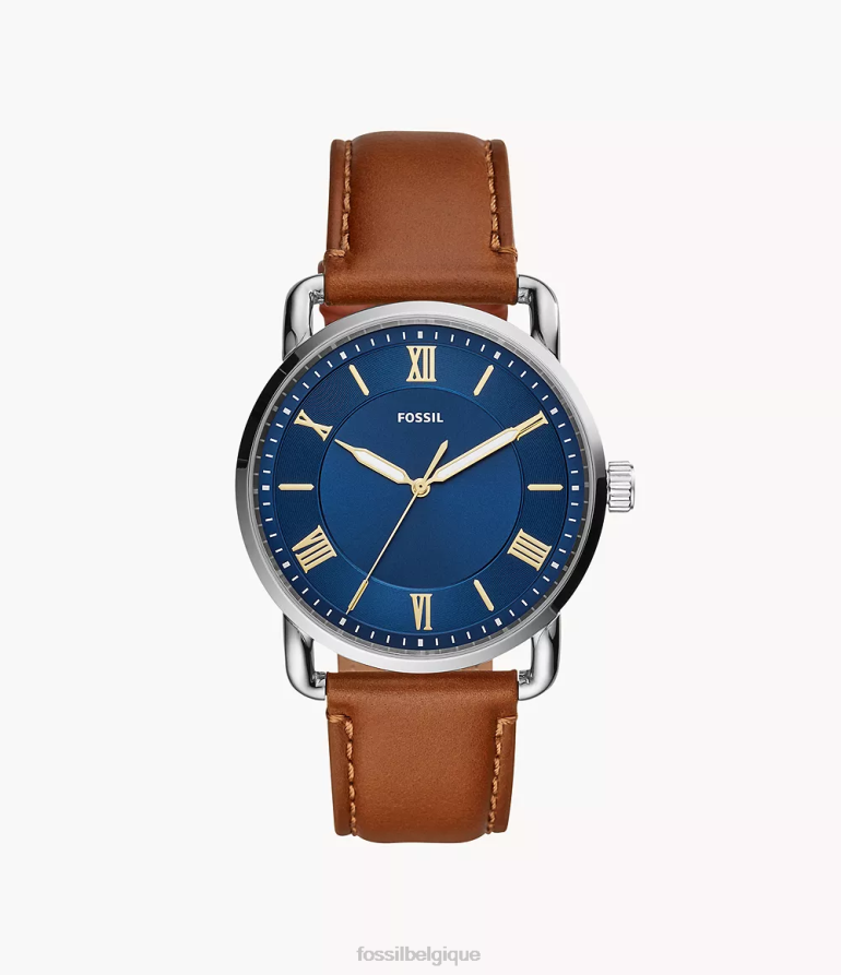 Fossil montre Hommes montre en cuir à trois aiguilles Copeland de 42 mm bagage 8V46041449