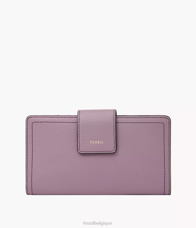 Fossil portefeuille femmes pochette à languette logan violet 8V4604806