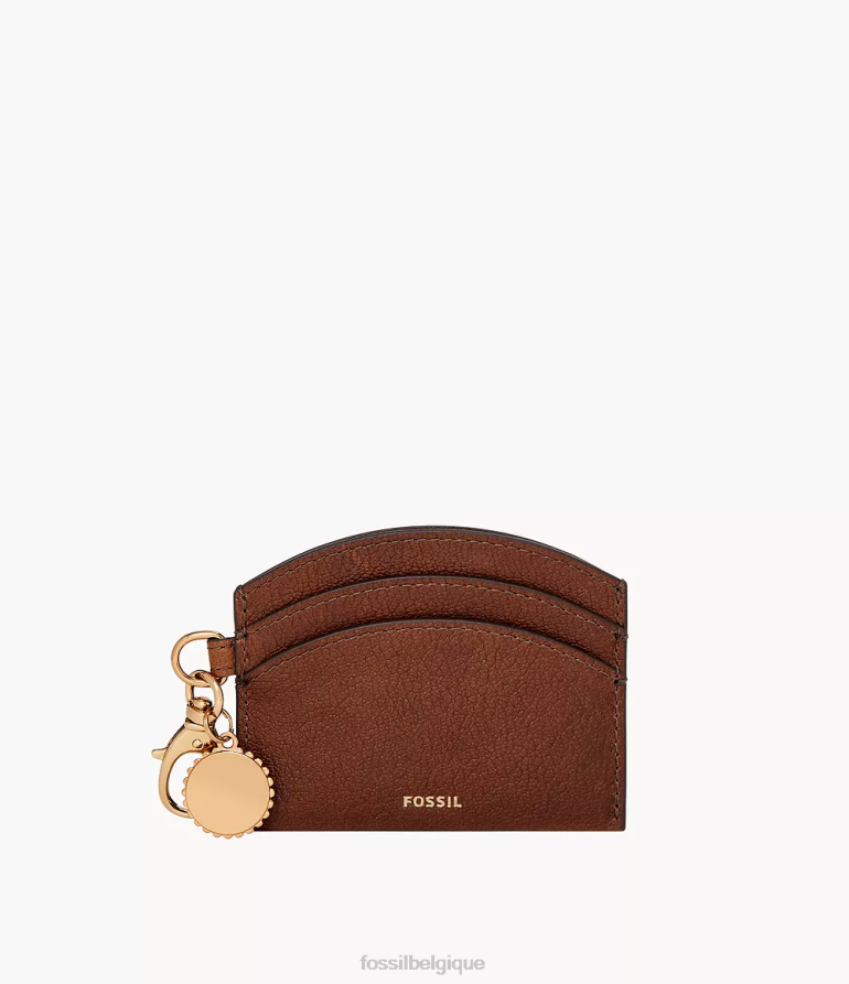 Fossil portefeuille femmes étui à cartes Polly brun 8V4604748
