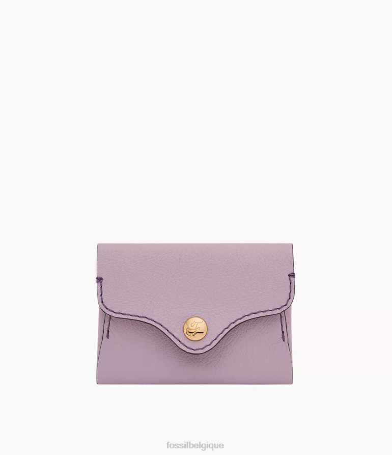 Fossil portefeuille femmes étui à cartes du patrimoine violet 8V4604774