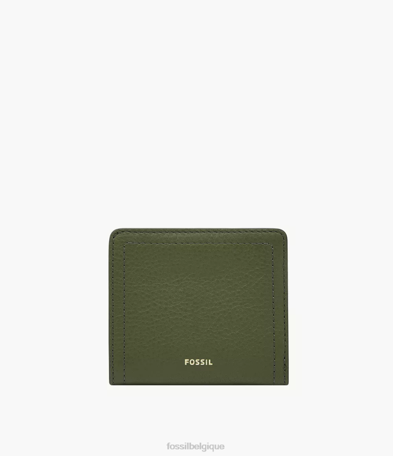 Fossil portefeuille femmes Logan petit pliable vert 8V4604783