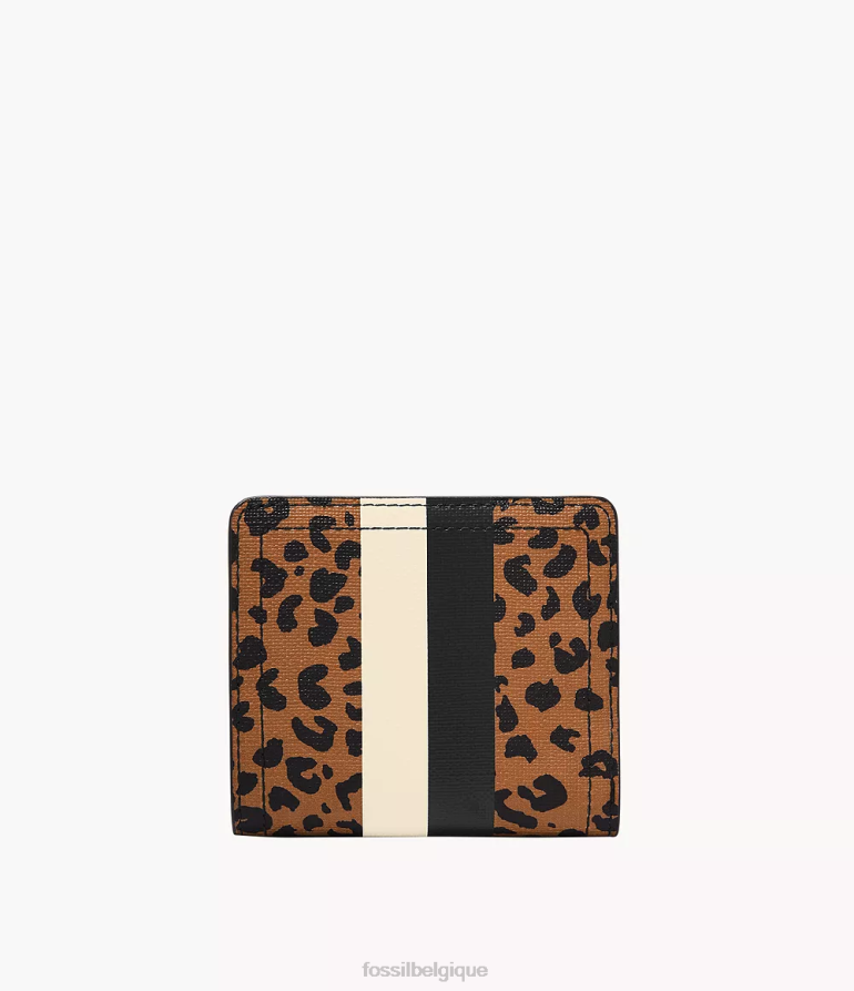 Fossil portefeuille femmes logan rfid petit pliable empreinte d'animal 8V4604856