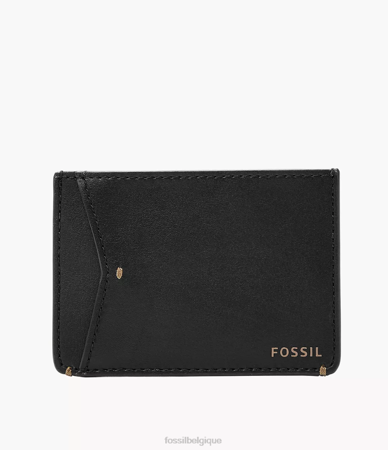 Fossil portefeuille Hommes porte-cartes en cuir cactus Joshua noir 8V46041740