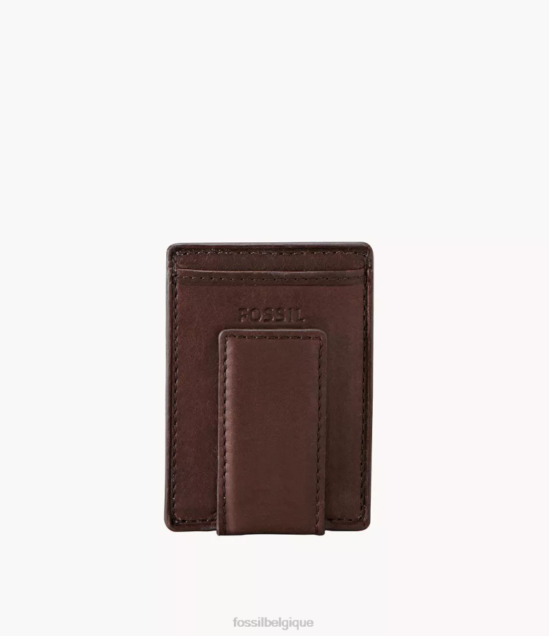Fossil portefeuille Hommes portefeuille multicarte magnétique ingram brun 8V46041711