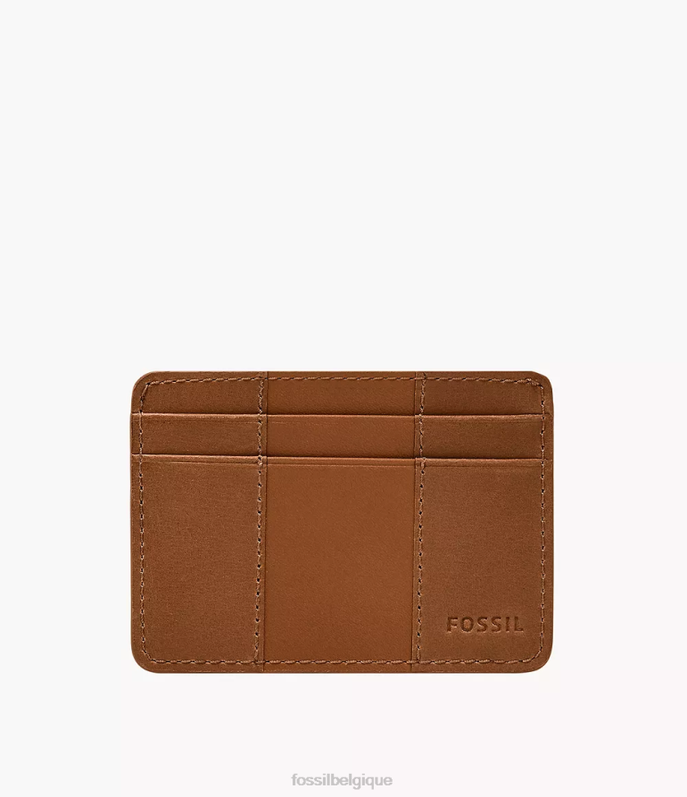 Fossil portefeuille Hommes étui à cartes Everett selle 8V46041715
