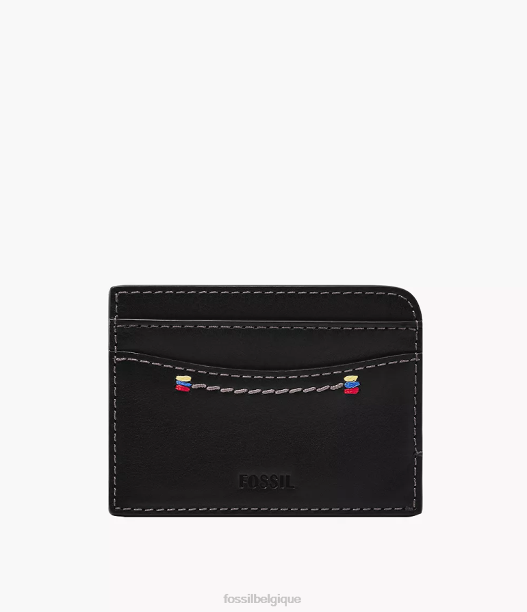 Fossil portefeuille Hommes étui à cartes Tremont noir 8V46041743