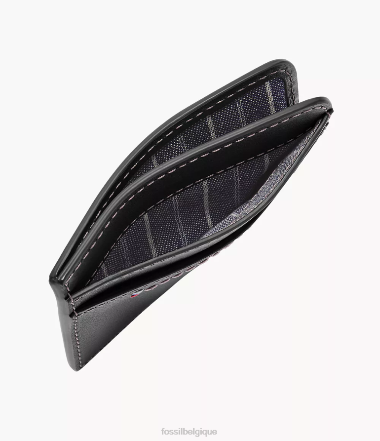Fossil portefeuille Hommes étui à cartes Tremont noir 8V46041743