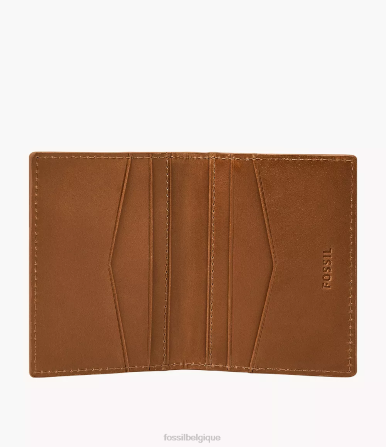 Fossil portefeuille Hommes étui à cartes everett à deux volets selle 8V46041685