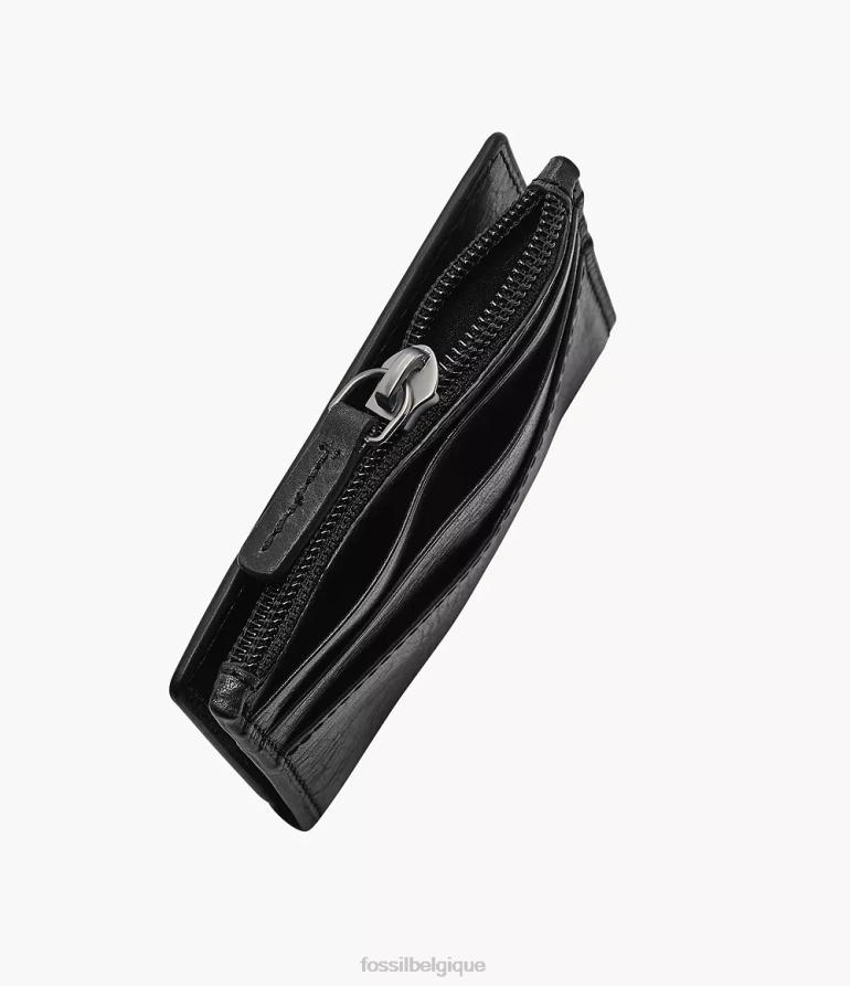 Fossil portefeuille Hommes étui zippé pour cartes Andrew noir 8V46041736