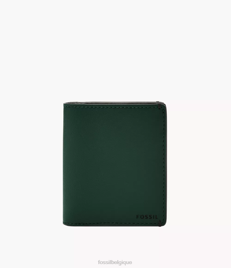 Fossil portefeuille Hommes Joshua poche avant à deux volets vert 8V46041827