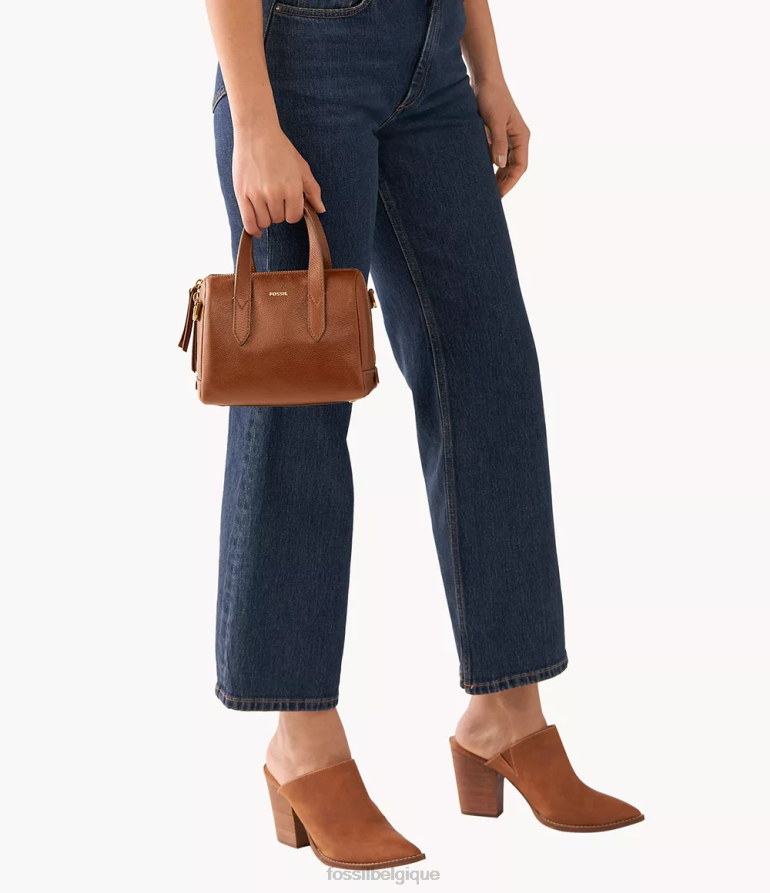 Fossil sac femmes mini cartable sydney brun 8V4604482
