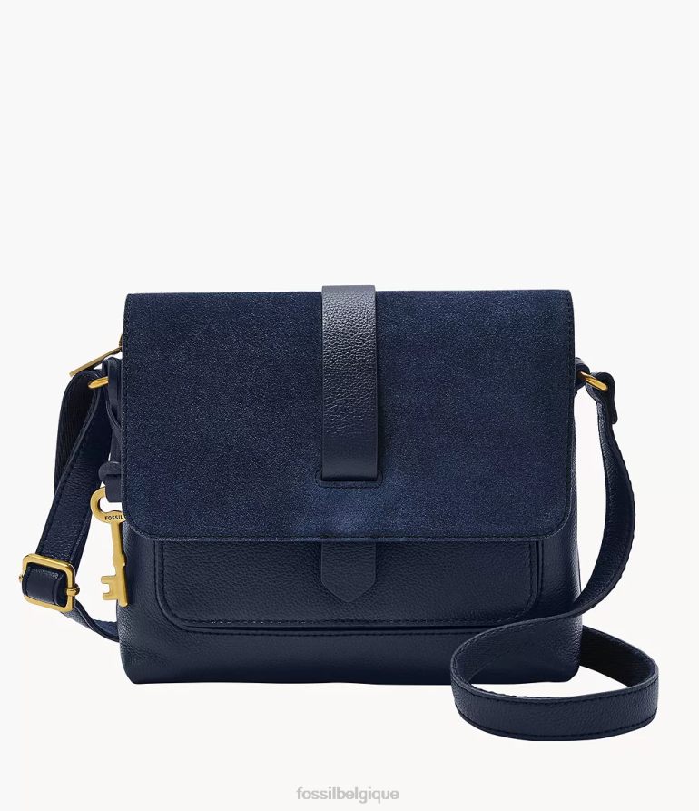 Fossil sac femmes petit sac à bandoulière Kinley bleu 8V4604732