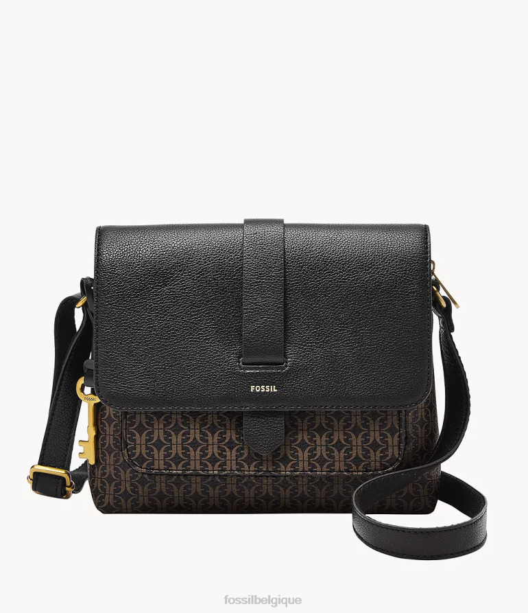 Fossil sac femmes petit sac à bandoulière Kinley noir 8V4604731