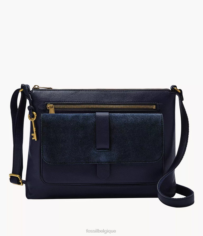 Fossil sac femmes sac à bandoulière Kinley bleu 8V4604729