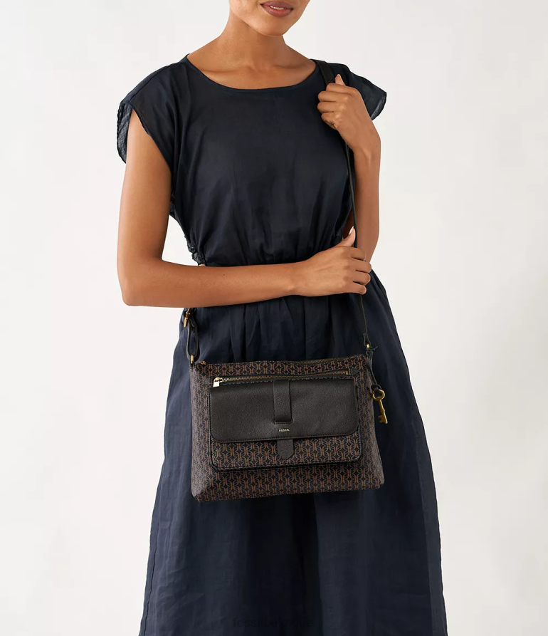 Fossil sac femmes sac à bandoulière Kinley noir 8V4604436