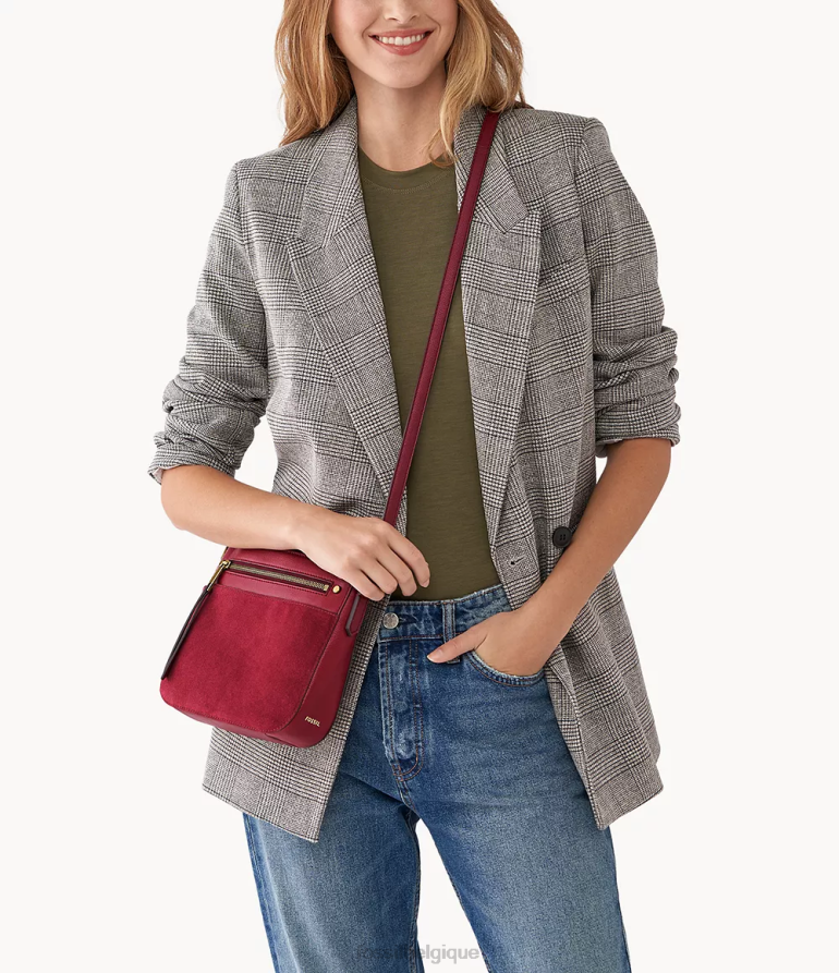 Fossil sac femmes sac à bandoulière farrah rouge 8V4604473