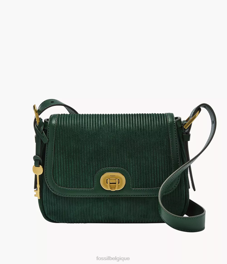 Fossil sac femmes sac à bandoulière harper à petit rabat vert 8V4604489